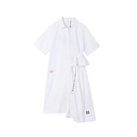 IIIVIVINIKO Wei Wei mùa hè mới in chữ xếp li áo sơ mi J720660005F - Sản phẩm HOT váy voan