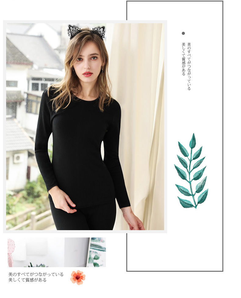 Đồ lót nữ ấm áp ở Nam Cực Bộ đồ cotton mỏng chạm đáy Áo len mỏng mùa thu quần áo đơn áo khoác mùa thu đông - Áo ấm đồ lót