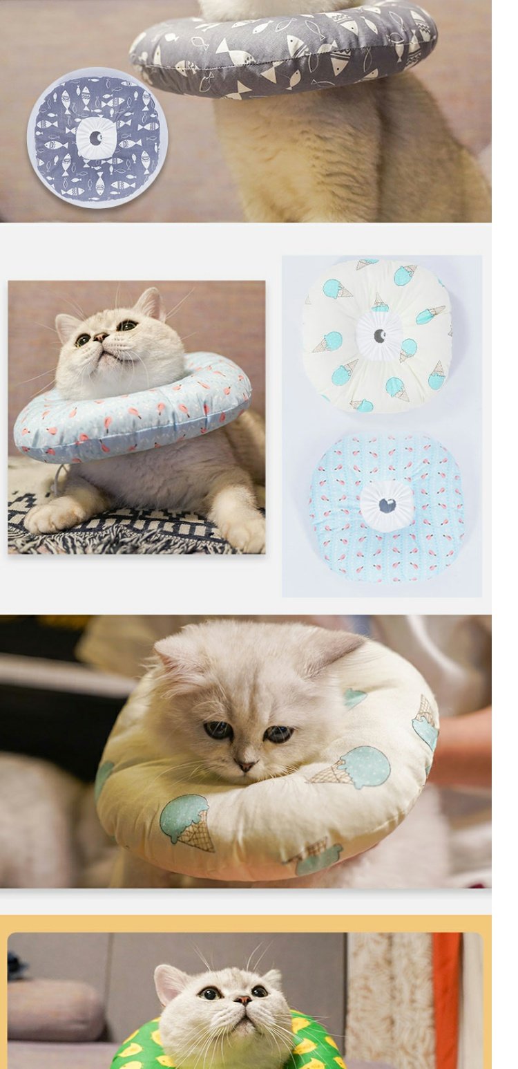 Elizabeth Circle Pet Anti-Bite Cổ áo Dog Dog Cat Head Head Pet Sản phẩm Pet Chống mite Vòng tròn Chống cắn - Cat / Dog hàng ngày Neccessities 	bát thức ăn cho mèo	
