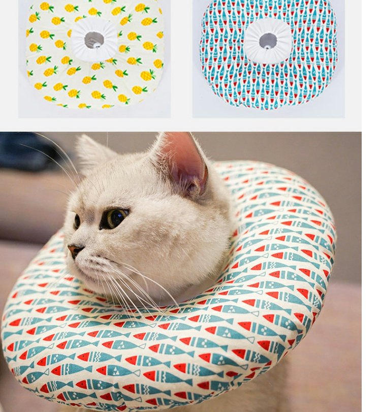 Elizabeth Circle Pet Anti-Bite Cổ áo Dog Dog Cat Head Head Pet Sản phẩm Pet Chống mite Vòng tròn Chống cắn - Cat / Dog hàng ngày Neccessities 	bát thức ăn cho mèo	