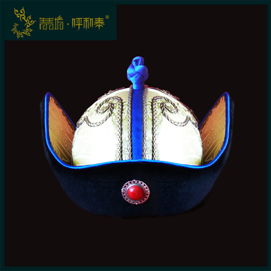 (Qingqingfang Hetai) Customized Mongolian hats Men's Mongolian hats can change colors and fabrics