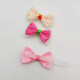 New Korean style lace polka dot bow pet BB hair clip hair clip Teddy Yorkshire Maltese