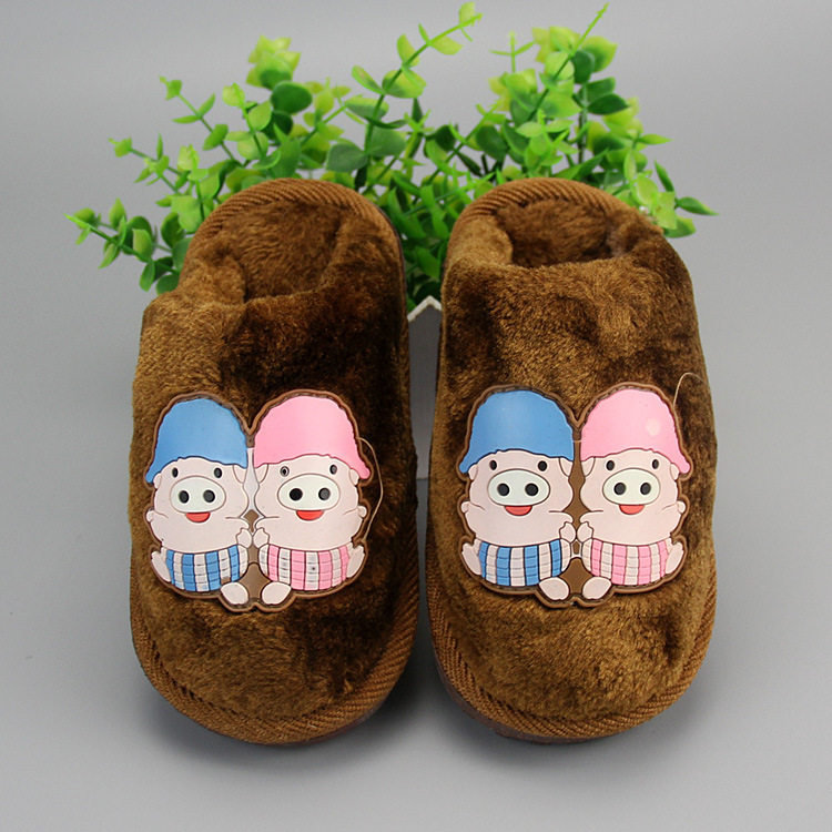 Pantoufles enfants en suède pour hiver - Ref 1020276 Image 49