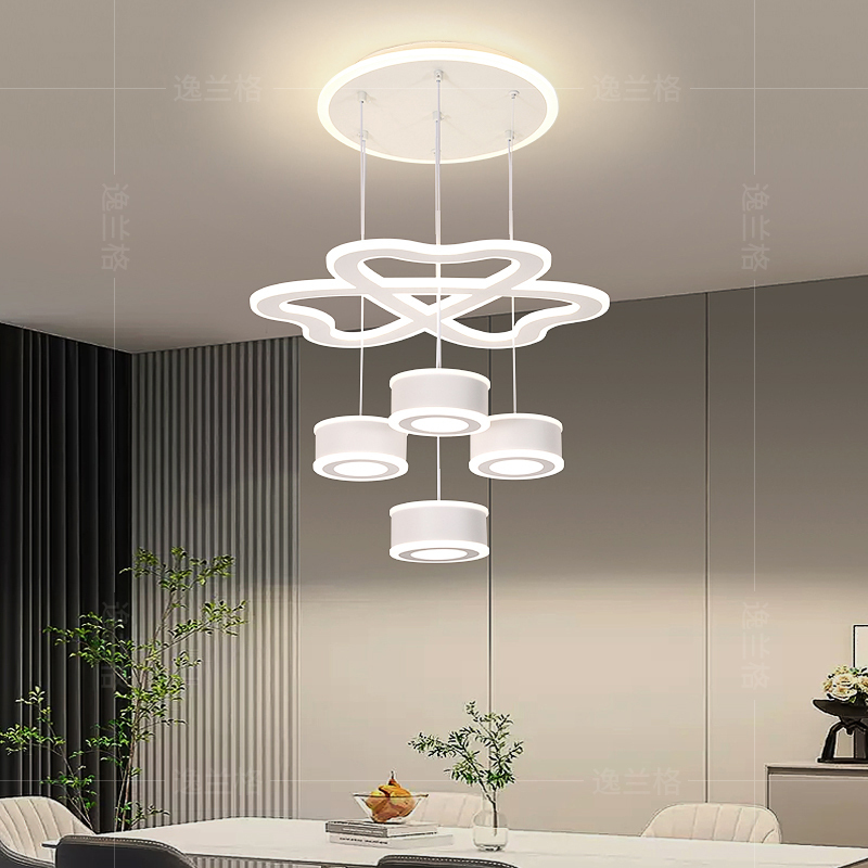 Cream Style Restaurant Chandelier, Personalized Creative Chandelier, New Nordic Modern Simple and Warm Romantic Bedroom Chandelier