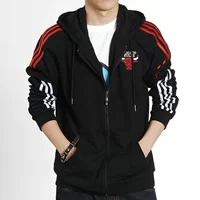 Mùa xuân và mùa thu mỏng triều nam bóng rổ áo len thể thao kích thước lớn áo hoodie rộng cho nam cộng với phân bón để tăng áo len chất béo áo len - Áo len áo hoodie nam chính hàng