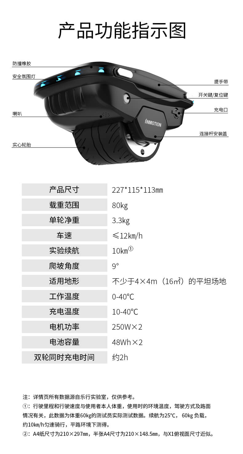 xe hai bánh tự cân bằng INMOTION World X1 Giày treo điện Cân bằng Xe Hai bánh Cân bằng Bánh xe Có sẵn tại chỗ 	xe thăng bằng strider pro