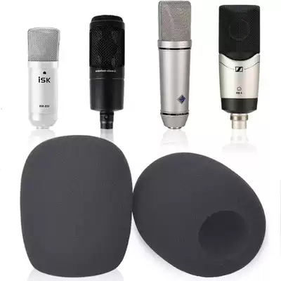 Large thick recording condenser microphone anti-spray microphone microphone cover sponge cover microphone wind cover hanging wheat wind-proof cotton