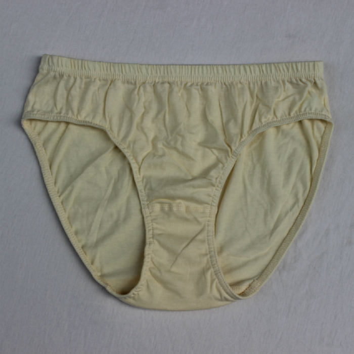 Đồ lót cotton nữ Quần lót nữ màu gợi cảm Quần lót nữ eo giữa bằng vải cotton tam giác đáy quần chất béo quần lót lưng cao
