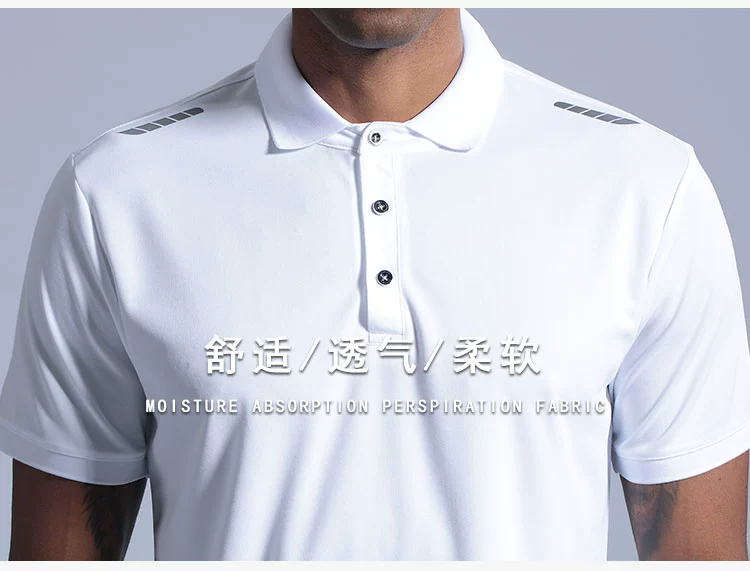 Áo thể thao POLO nam và nữ vài chiếc áo thun nhanh khô tay áo ngắn tay thoáng khí chạy lỏng nhóm tùy chỉnh LOGO - Áo polo thể thao