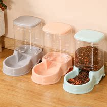 Cat Bowl Dog Bowls Food Basin Pet Kitty Dog Cat Food Basin Double Bowl automatic Drinking Water Drinking Water Automatic Feeder Cat