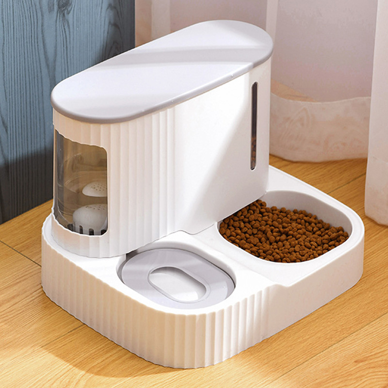 Cat bowl food bowl cat pet bowl cat food bowl automatic feeding protection cervical vertebrae drinking water overturning kitten all-in-one bowl