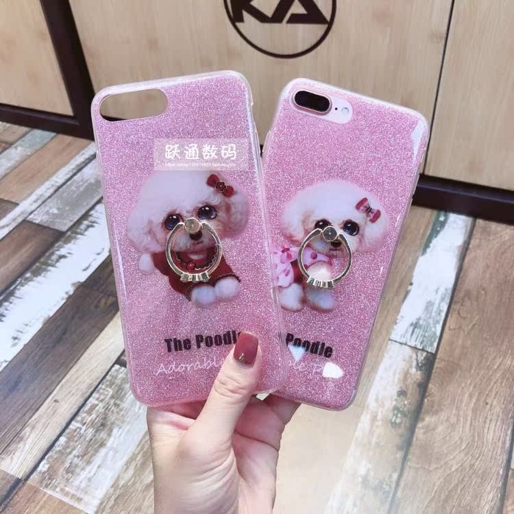 oppoR15 phiên bản tiêu chuẩn điện thoại di động vỏ nữ mô hình r9splus vỏ chống vỡ dễ thương nhẫn thú cưng R9 dễ thương flash kim cương bộ - Nhẫn nhẫn cưới cartier