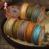 Ювелирное украшение, плетеный браслет из бисера, браслет из бусин из грецкого ореха ручной работы с кисточками, 1.0mm