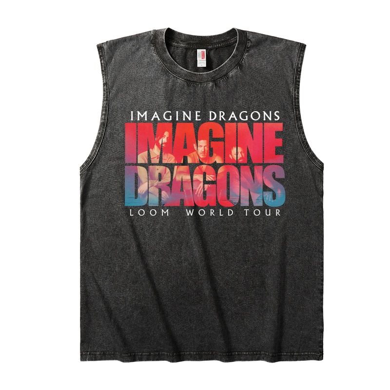 Imagine Dragons European and American Independent Rock Cotton Vest Sleeveless T-Shirt Concert Peripherals