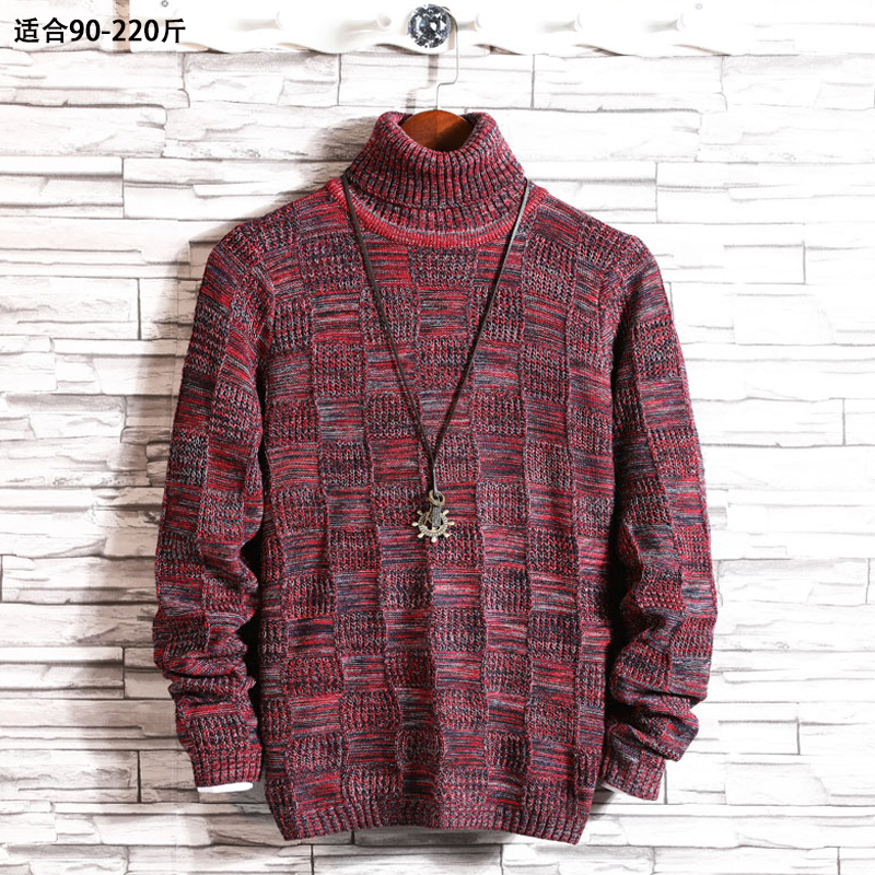 Áo len nam mùa thu và mùa đông retro Nhật Bản cộng với áo len XL chất béo dành cho giới trẻ quần jean nam big size