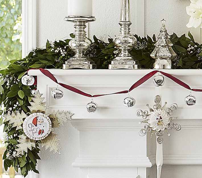 Jingle Bells Christmas Ornament Christmas Tree Fireplace Garland Ornament Large String of Bells