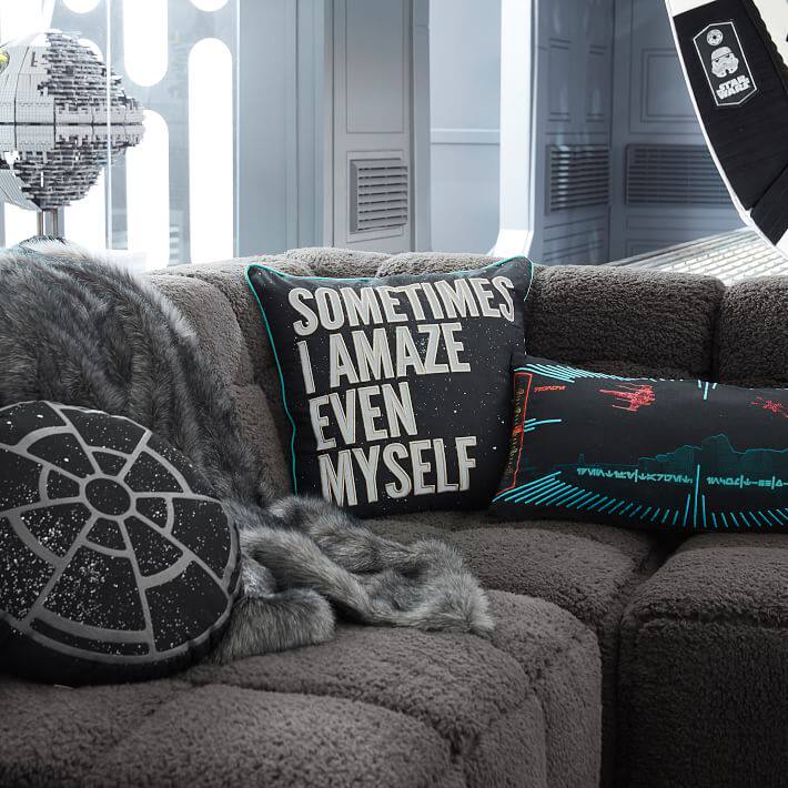 Star Wars Star War Black Round Pillow Waist Pillow Pillow Pillow Sofa Cushions