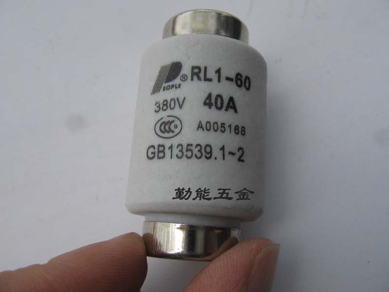 RL1-60 screw fuse fuse body 380V40A ceramic fuse