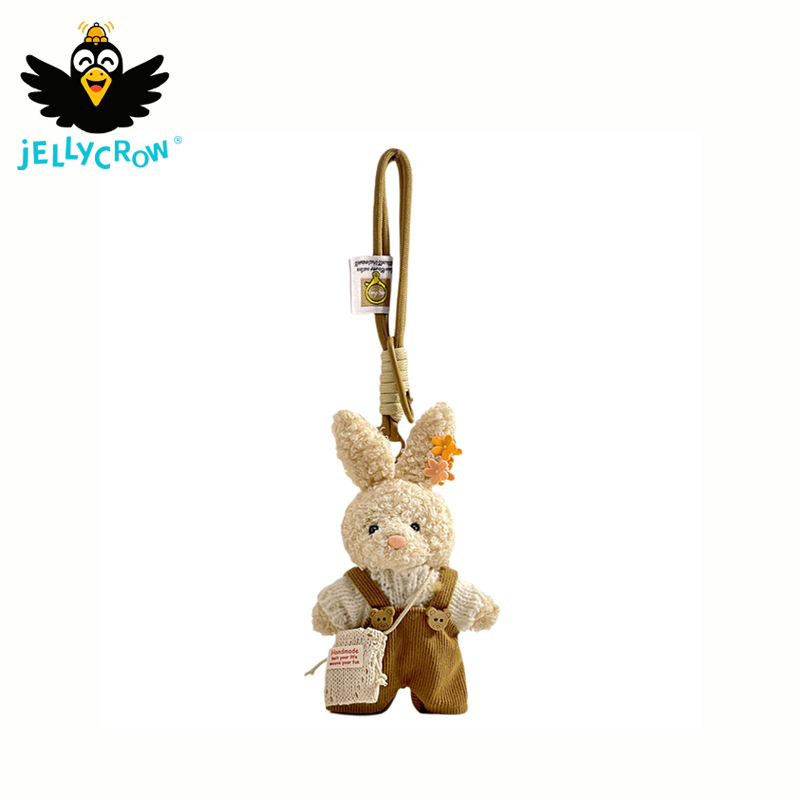 British Jellycrow Cute Little Rabbit Plush Pendant Keychain Small Doll Bag Pendant Birthday Gift