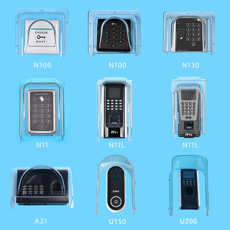 Doorbell waterproof cover Community intercom access control rain cover Outdoor central control fingerprint machine blocking rain transparent protection box