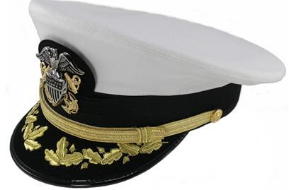 New American Sea Jun Officer white dress cap Karky regular suit cap