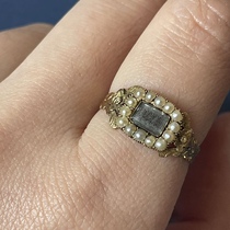 4 30 Georgian gold and pearl ring