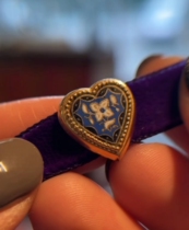 10 30 (BO) 18k gold velvet necklace