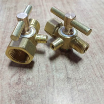 Three-way cock valve plug valve pressure gauge valve boiler cock with exhaust hole inside 14*1 5 outside 20*1 5