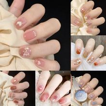 13 year old store with over 20 colors, 3D 5D baking free UV nail stickers, fully covered with waterproof, detachable, wearing nail oil film, nail art stickers, nail patches