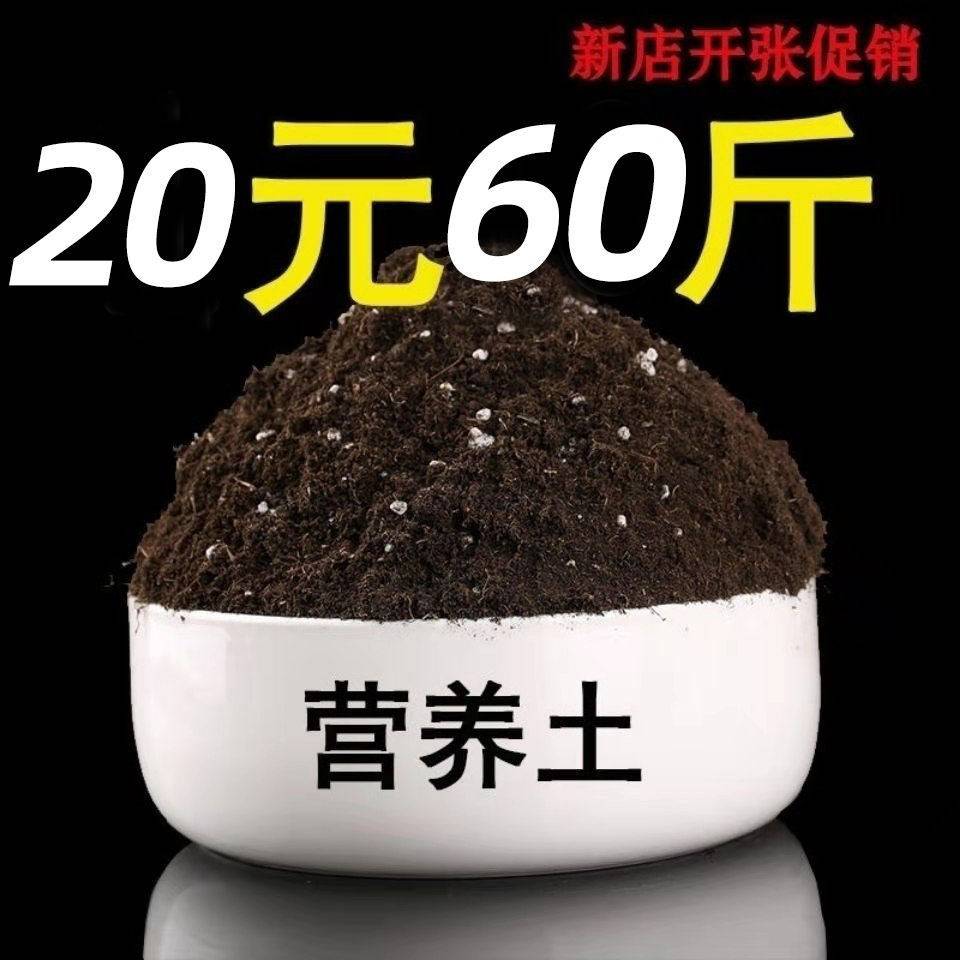 Plant flower special nutraceutical flower earth big bag 50 catty multimeat special nutritious earth grain seed type vegetable soil flower fertilizer soil