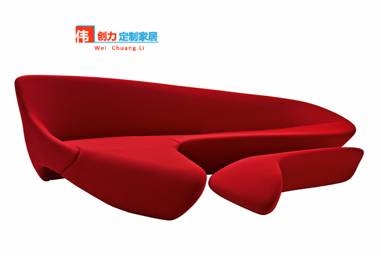 Mặt trăng sofa hệ thống mặt trăng cong sofa sợi thủy tinh sofa khách sạn sofa thiết kế nội thất ghế tựa lưng