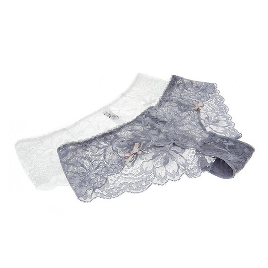 New lace half cup bra European and American transparent sexy push up small bra women's red underwear set thin section