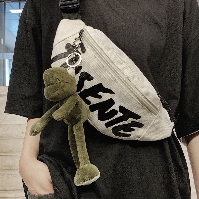 Boomer Chest Bag Men Ins Tide Canvas Single Shoulder Bag Student Men's Diagonal Satchel Women's Purse Small Cross Pack Sports A Bag