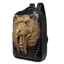 Owl King Backpack Mens Double Shoulder Bag Street Trend Mens Bag Personality Boy Bag Hip Hop Computer Bag Travel Bag