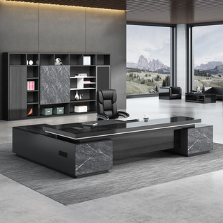 老板桌简约现代大班台单人办公桌总裁桌经理桌椅组合办公家具