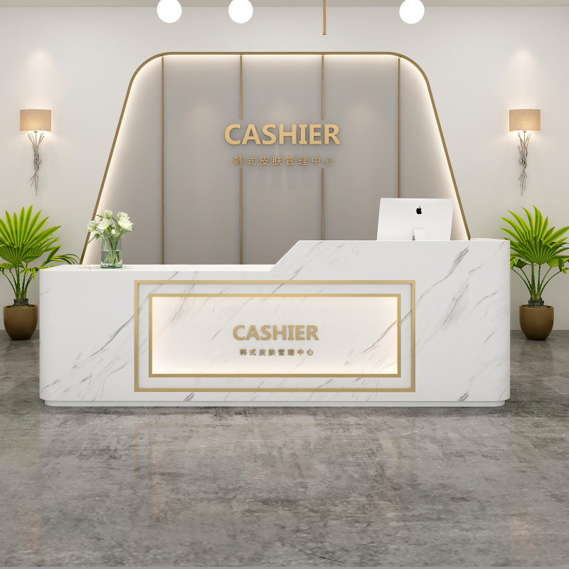 Li Kun shop cashier counter counter simple beauty salon front desk hair salon milk tea shop clothing store reception desk bar table