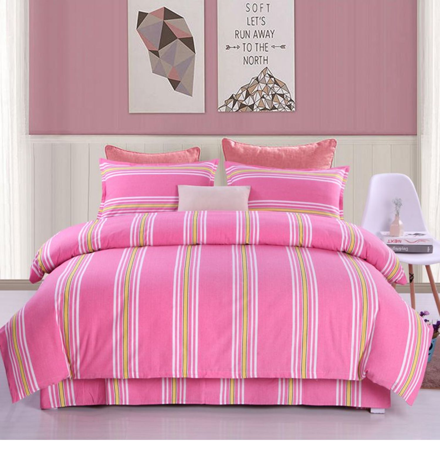 Đối phó với gia đình thô cũ của bốn quý single double single bốn bộ giường ngủ 1.5m1.8m2.0m ​​m - Bộ đồ giường bốn mảnh chăn ra gối nệm cao cấp