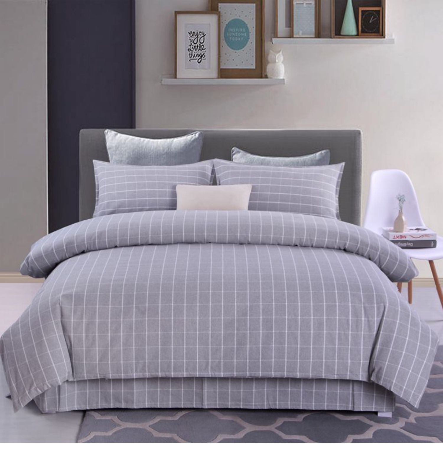 Đối phó với gia đình thô cũ của bốn quý single double single bốn bộ giường ngủ 1.5m1.8m2.0m ​​m - Bộ đồ giường bốn mảnh chăn ra gối nệm cao cấp
