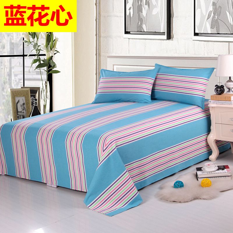 Xử lý hàng tồn kho vải thô cũ đơn mảnh vải cotton dày cho nam và nữ đôi đơn 1.5 1.8 2.0m giường drap giường