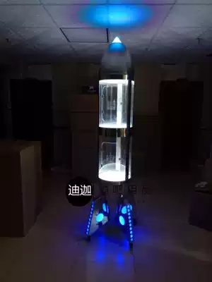 Bar nightclub KTV luminous Cabinet LED glowing champagne Cabinet rockets champagne bucket two-layer champagne cabinet