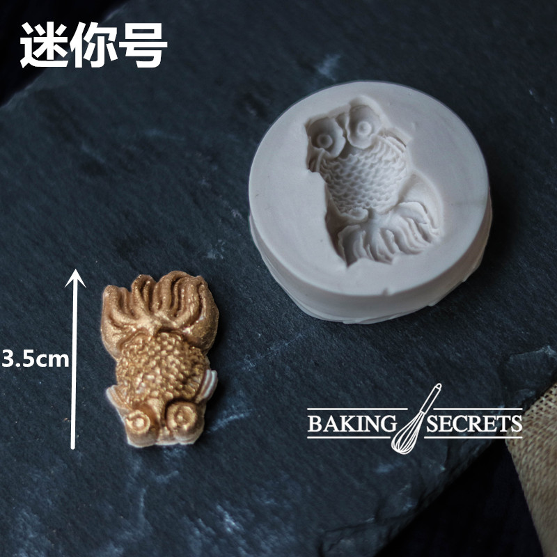 Khuôn mực Trung Quốc khuôn cá đuôi lớn cá vàng fondant fondant khuôn cá koi Trung Quốc khuôn cá sô cô la - Tự làm khuôn nướng các loại khuôn làm bánh
