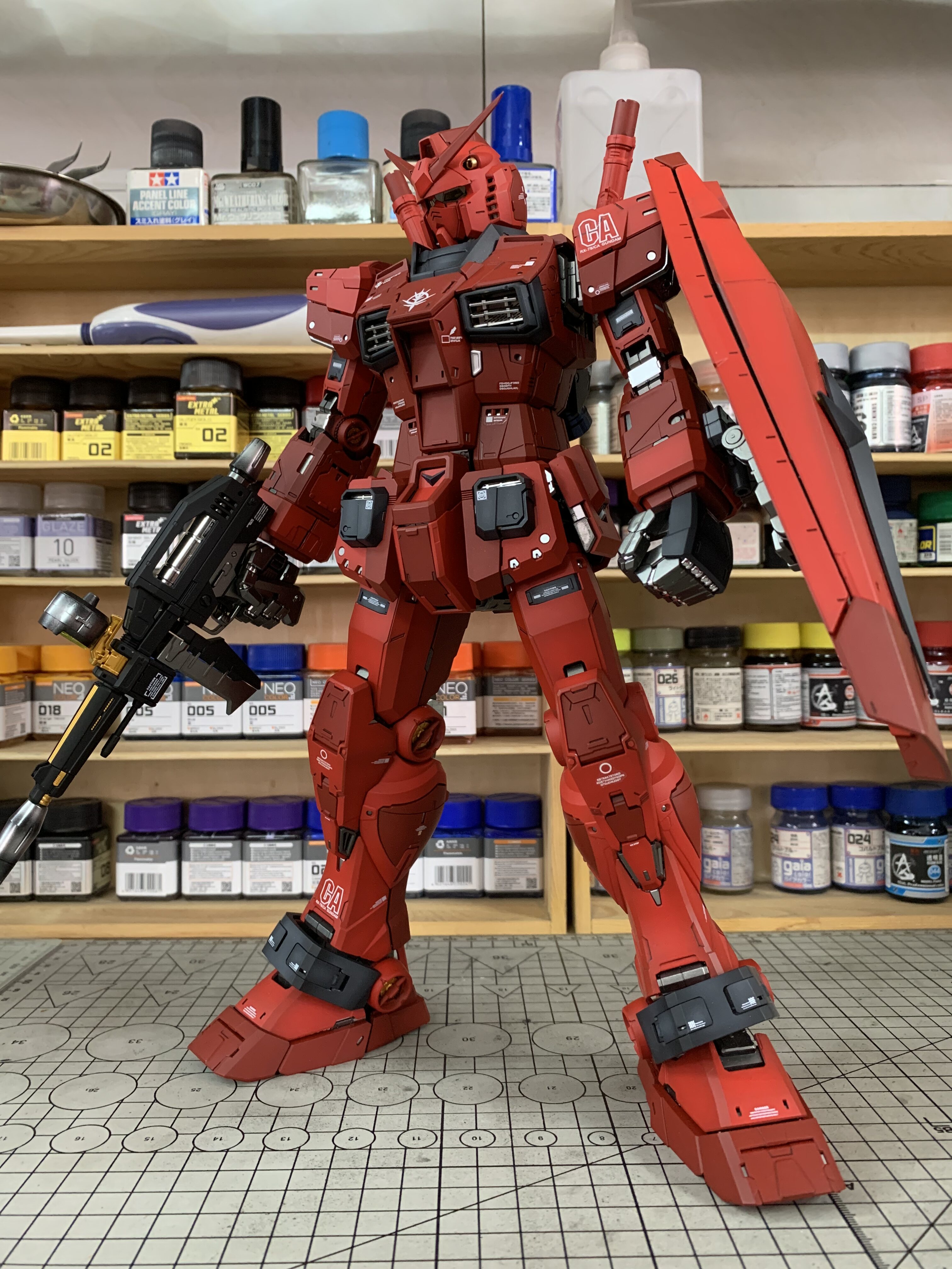 元祖高达40周年夏亚配色PGU 78 2.0模型空间代工上色全网最细测评！这波