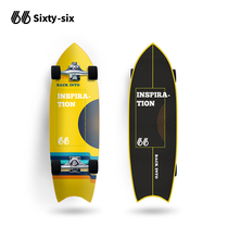 Sixtysix66 Inspired Land Spinboard Adult Children Skateboard Rouchboard Free-stick Queensland Land Surfboard