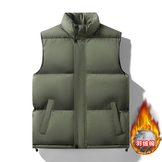 Paul Winter-Chaleco de algodón sin mangas para hombre, chaleco con cuello levantado, ropa deportiva de algodón, chaleco informal juvenil con cremallera