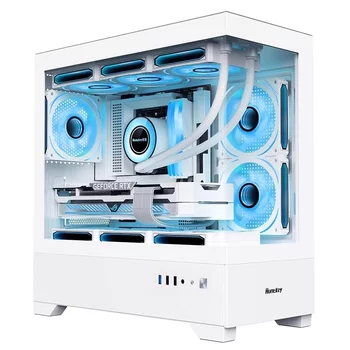 Core 14Th Generation I5/I7 Desktop Assembled Gaming Design Computer Host with Water Cooling, High-Performance 4070S Independent Graphics Card Complete System