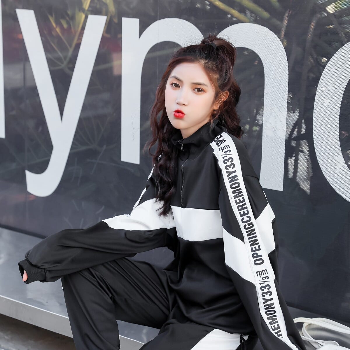 春秋韩版学生原宿卫衣加绒加厚套装女大码女装休闲运动两件套 创利果服饰 批发货源 搜款网