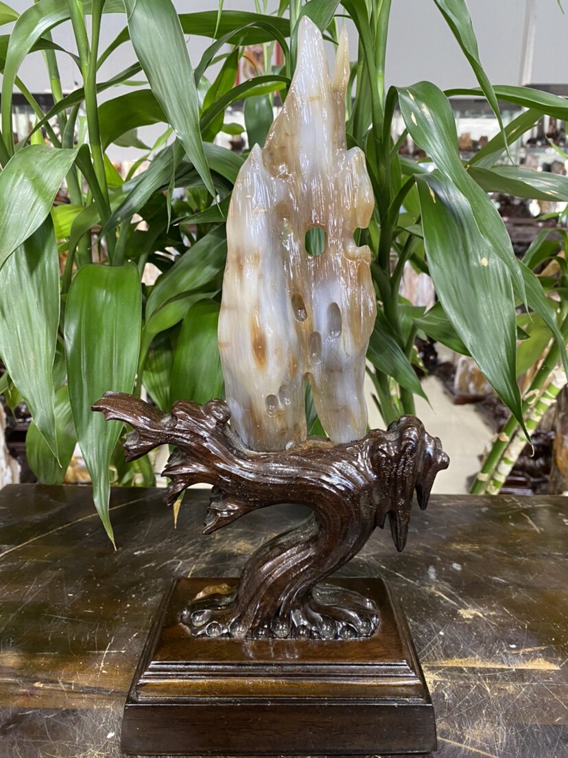 Debergard ice Myanmar natural ice species tree fossilized jade wood fossil chishonguan pendulum piece-Taobao