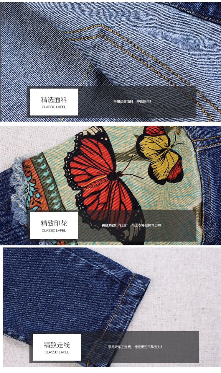 Bộ đồ denim bé trai 2018 xuân hè 15 trẻ em 13 bé trai 12 bộ hai mảnh 11 bé lớn 10 quần áo tuổi đồ trẻ em