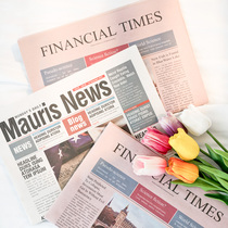 ins Retro old English newspaper online shop photography props decoration Foreign newspaper jewelry photo background paper