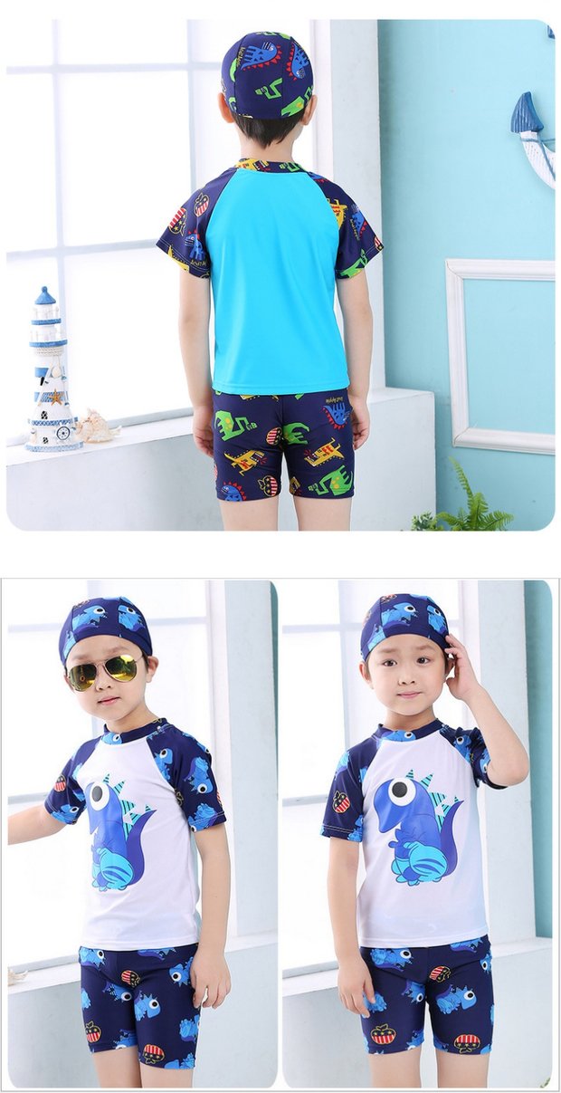 Đồ bơi cho trẻ em trai Chia bé lớn Trẻ em Trẻ em Áo tắm Hoạt hình Đồ bơi Đồ bơi - Bộ đồ bơi của Kid đồ bơi cho bé gái